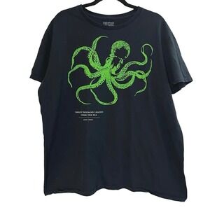 Jules Verne 20,000 Leagues Under The Sea Tee T-Shirt Kraken - XL